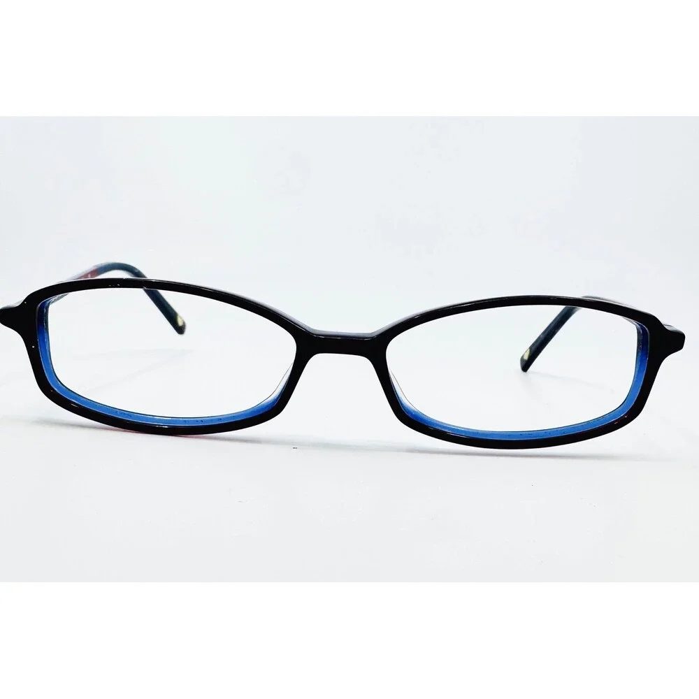 bebe Eyeglass Frames Womens Red Blue Starstruck Oval 49-15-130 44531